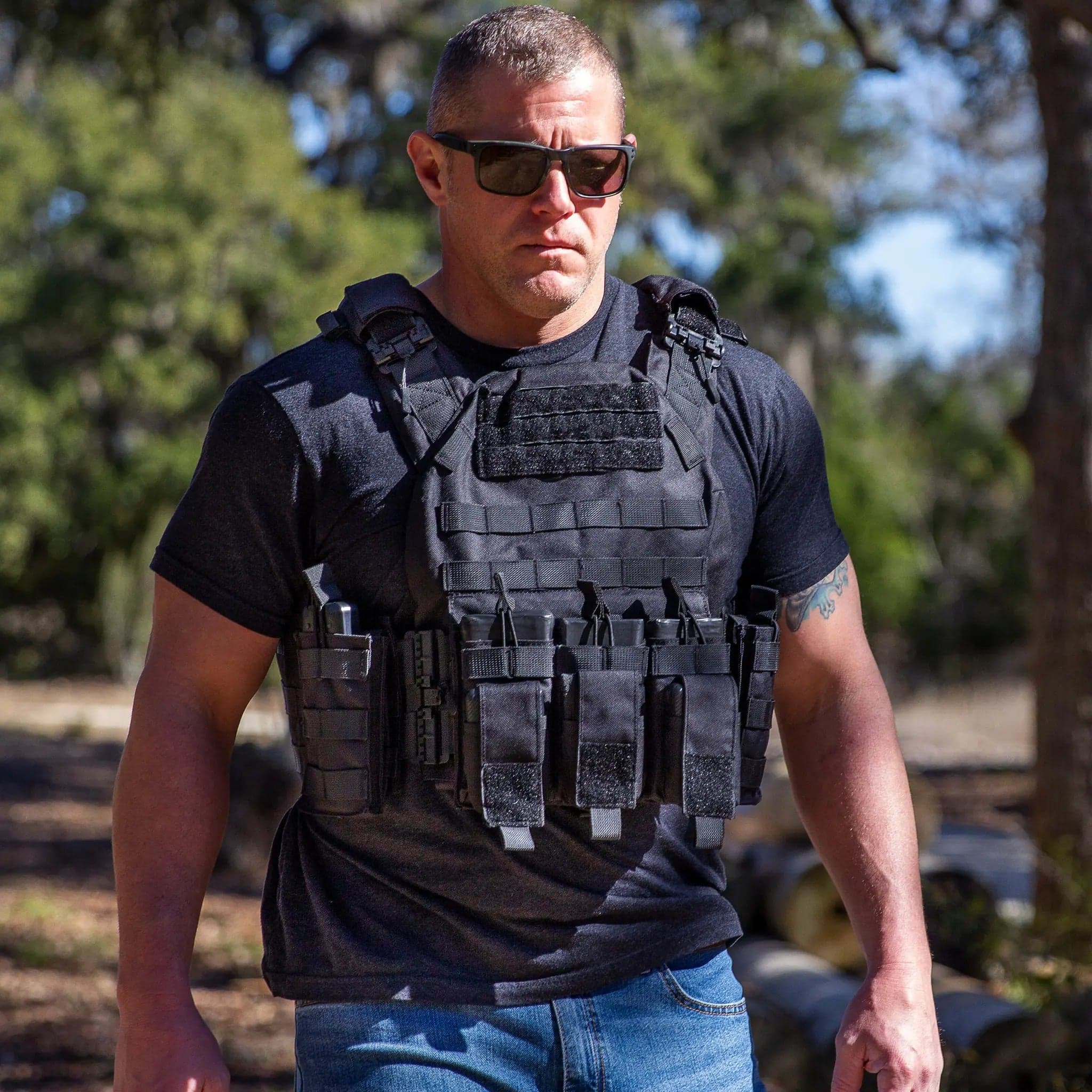 Tactical Phantom X1 Plate Carrier - Black