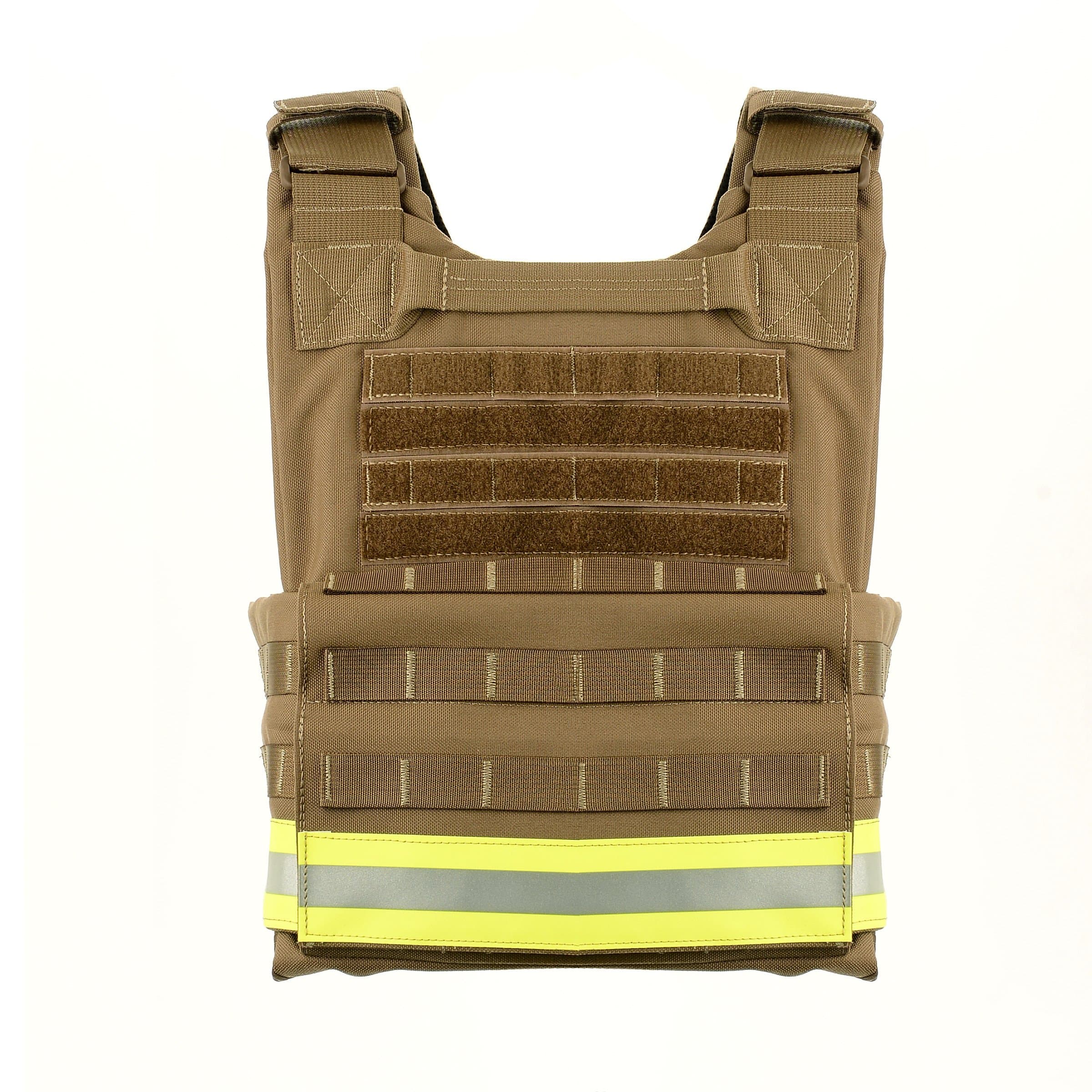 HighCom Trooper ACAP RESCUE (Advanced CAP w/Fluorescent Lime Yellow Fire Coat Trim) no soft armor panel included, Red, One Size 3