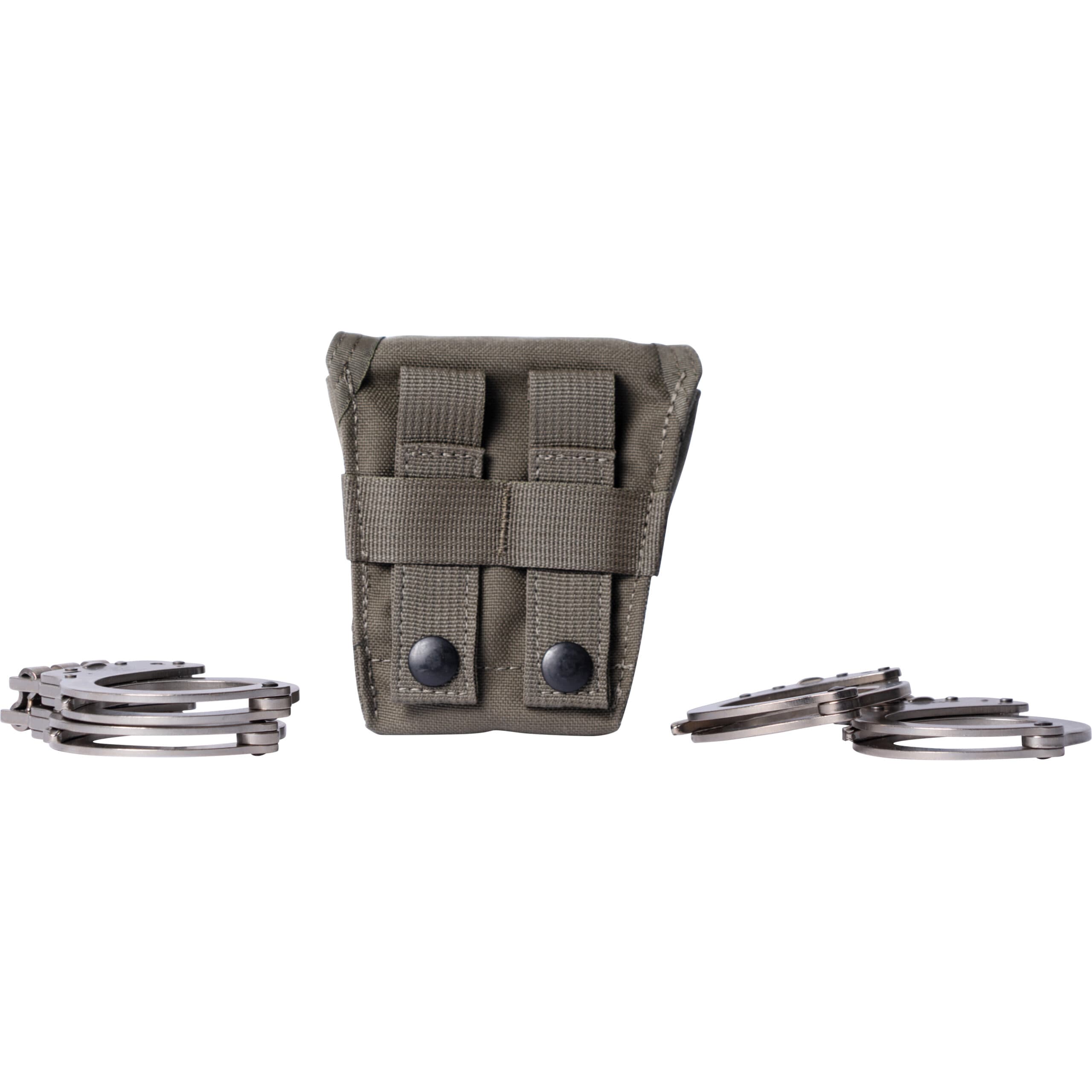 HighCom Scorpion Nylon Tactical Pouch, MOLLE/PALS webbing, Double Handcuff Pouch, Wolf Grey 3