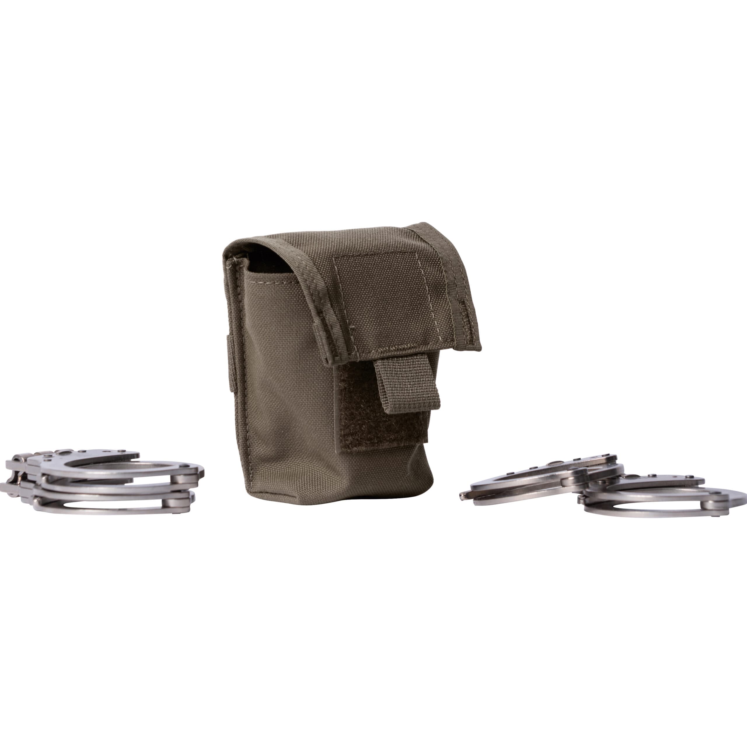 HighCom Scorpion Nylon Tactical Pouch, MOLLE/PALS webbing, Double Handcuff Pouch, Wolf Grey 2