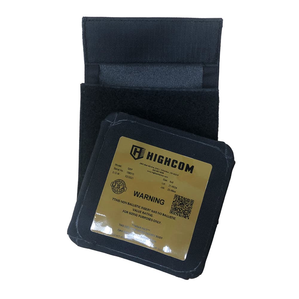 HighCom The Guardian Side Plate Pouch can be integrated into any HighCom Armor Plate Carrier Cummerbund of current and future production. The Side Plate Pouch is engineered to accept 6x6 and 6x8 hard and soft armor inserts. 2