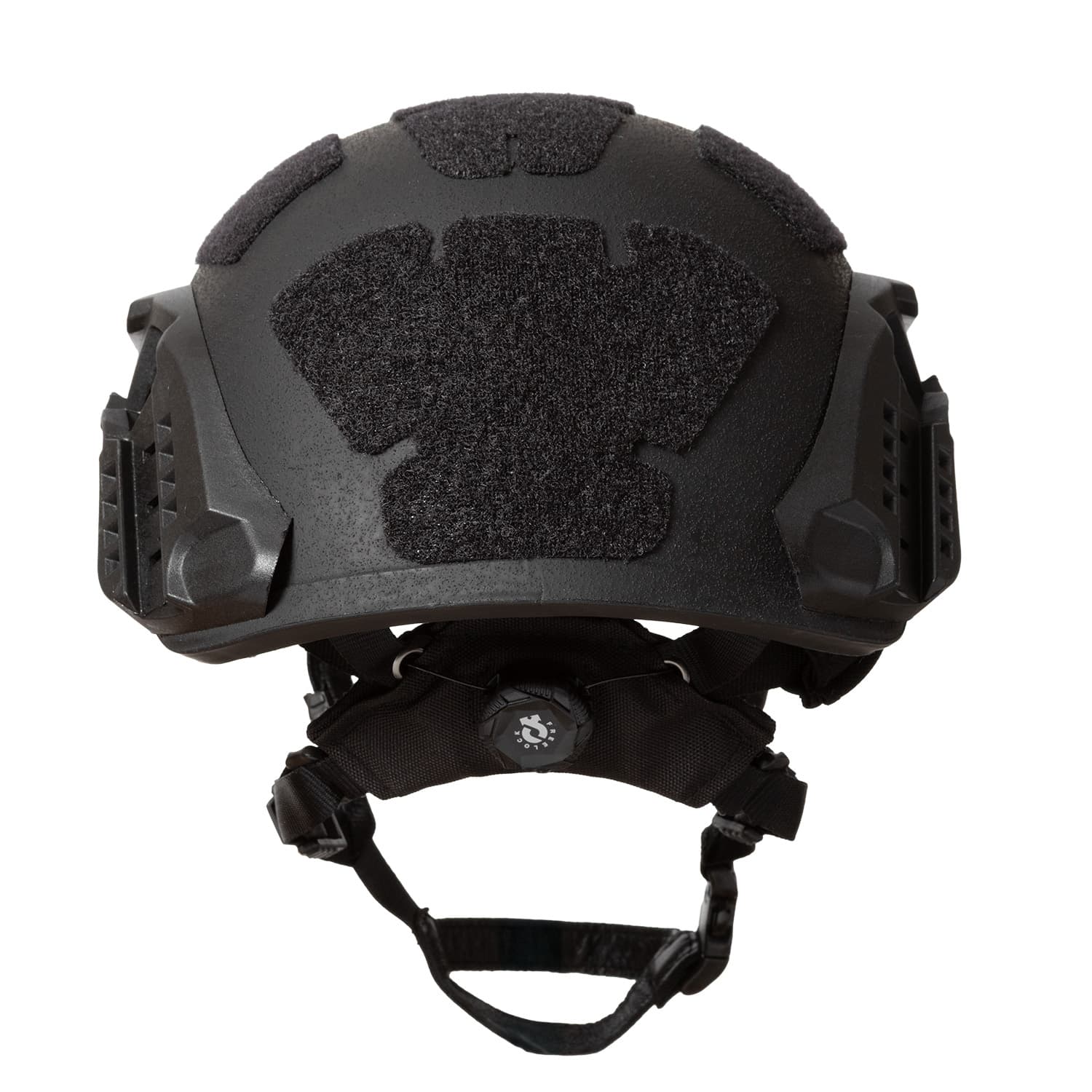 HighCom Striker BOLTLESS ACHHC is a high-cut combat helmet tested to NIJ IIIA standards. Features a Summit Shroud, D3O Halo pads, integrated rail system, 6piece loop, a bungee retention system and a 4-point boltless harness for a secure fit UN Blue, Small 7