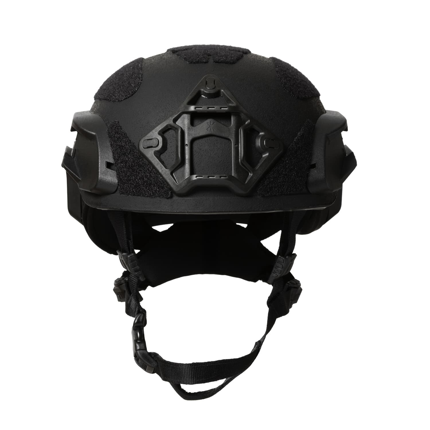 HighCom Striker BOLTLESS ACHHC is a high-cut combat helmet tested to NIJ IIIA standards. Features a Summit Shroud, D3O Halo pads, integrated rail system, 6piece loop, a bungee retention system and a 4-point boltless harness for a secure fit UN Blue, Small 5