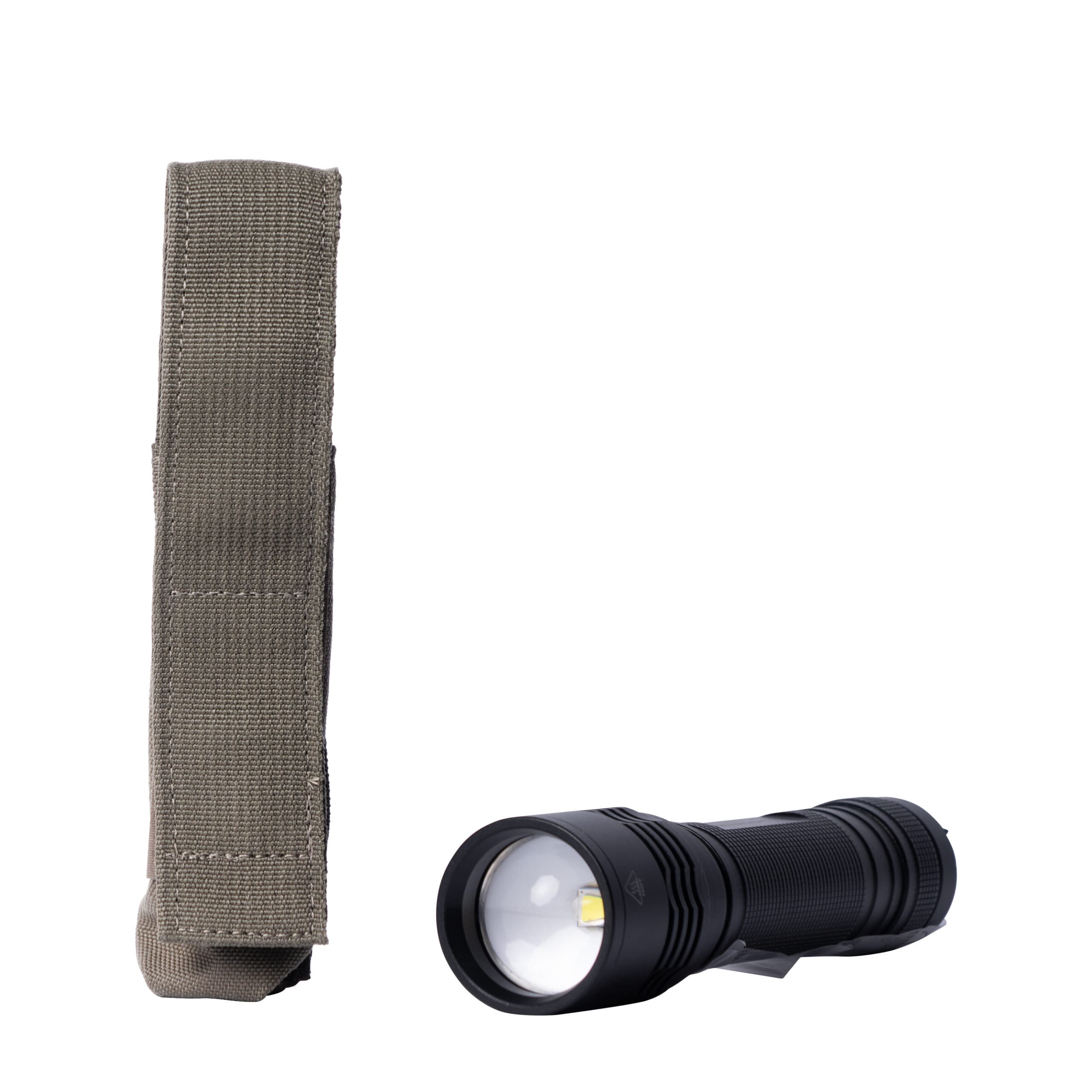 HighCom Scorpion Nylon Tactical Pouch, MOLLE/PALS webbing, Flashlight Pouch (Model/Size must be specified with order), Wolf Grey