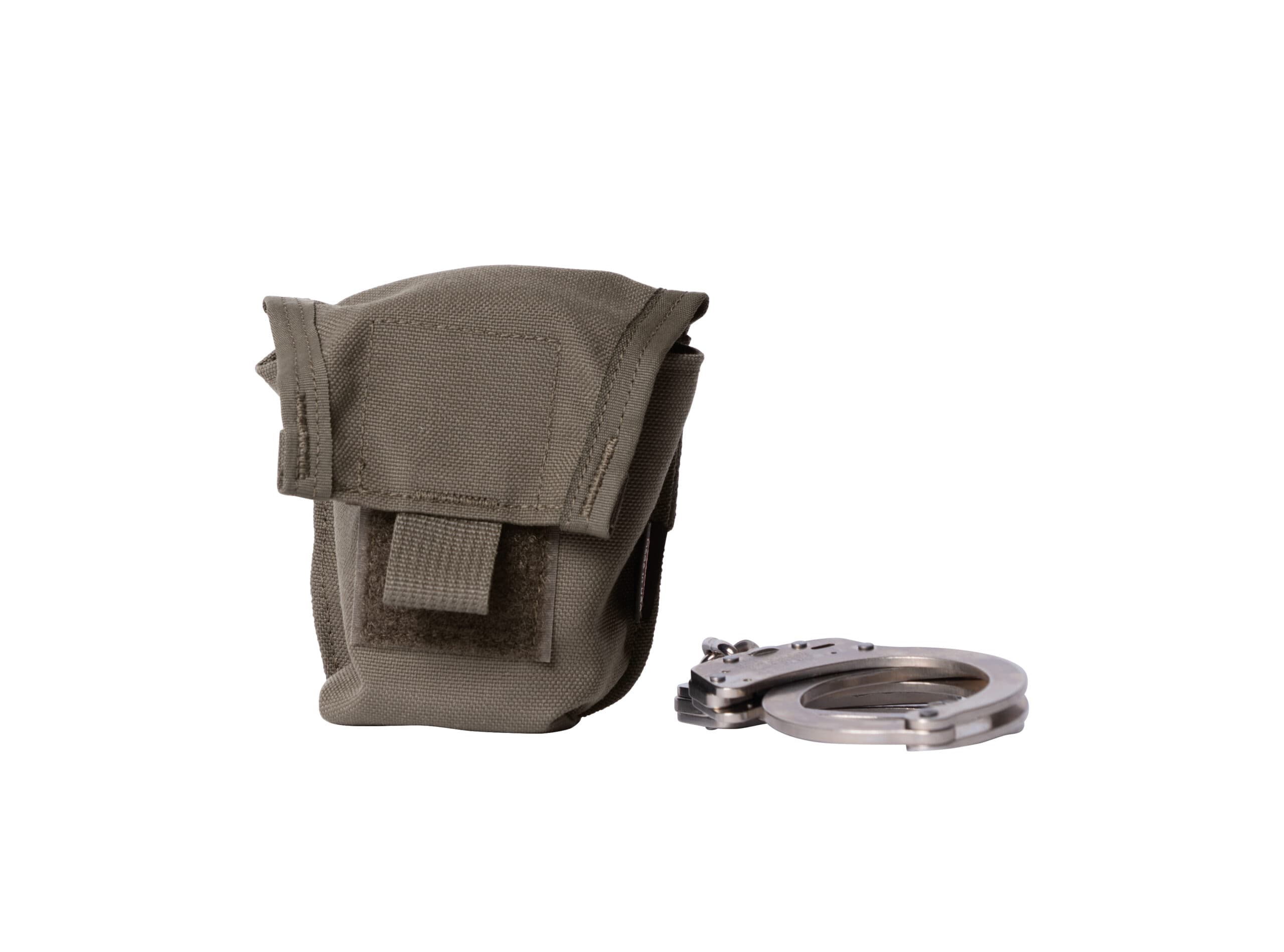 HighCom Scorpion Nylon Tactical Pouch, MOLLE/PALS webbing, Single Handcuff Pouch, Wolf Grey