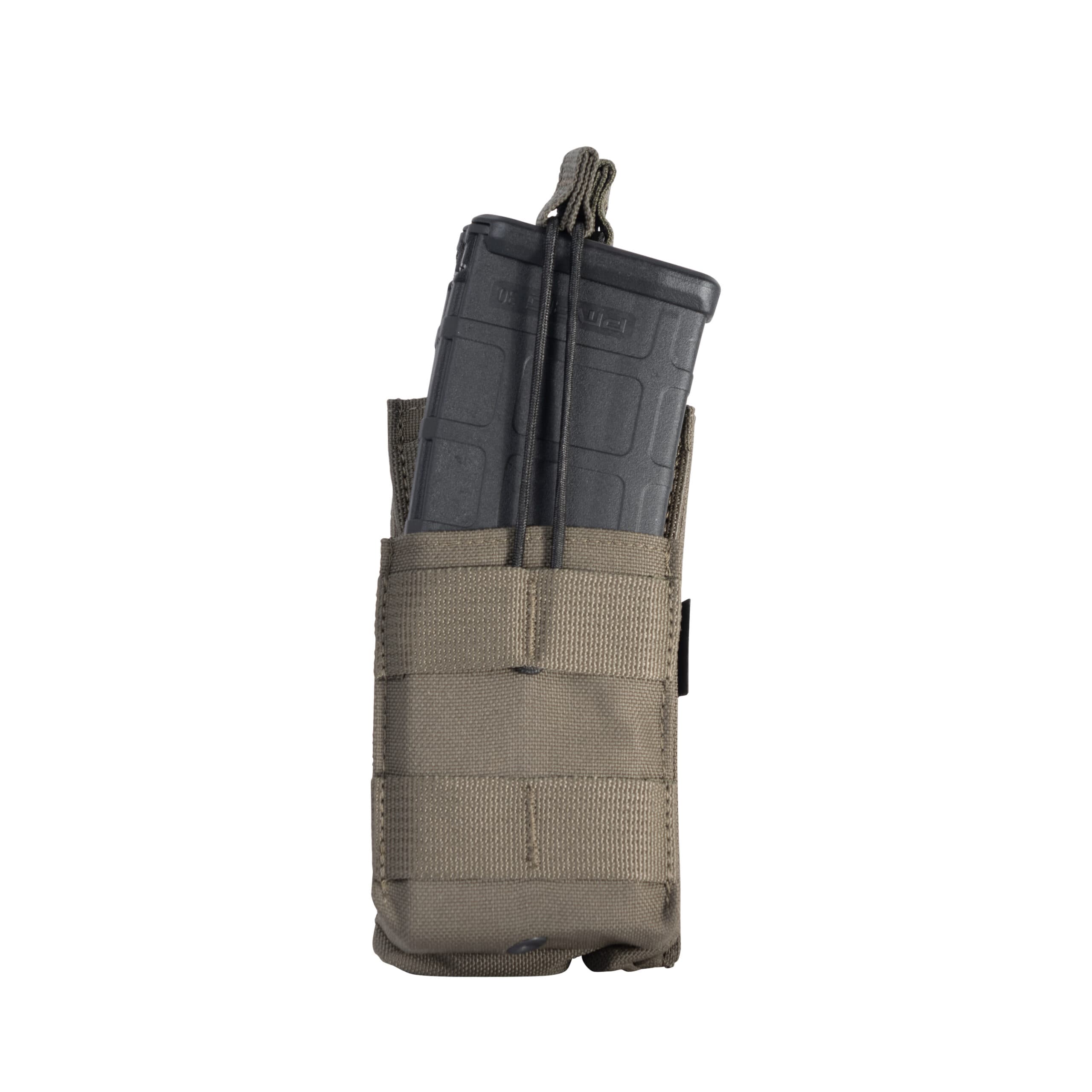 HighCom Scorpion Nylon Tactical Pouch, MOLLE/PALS webbing, Single Stacker M4 Mag Pouch, Wolf Grey