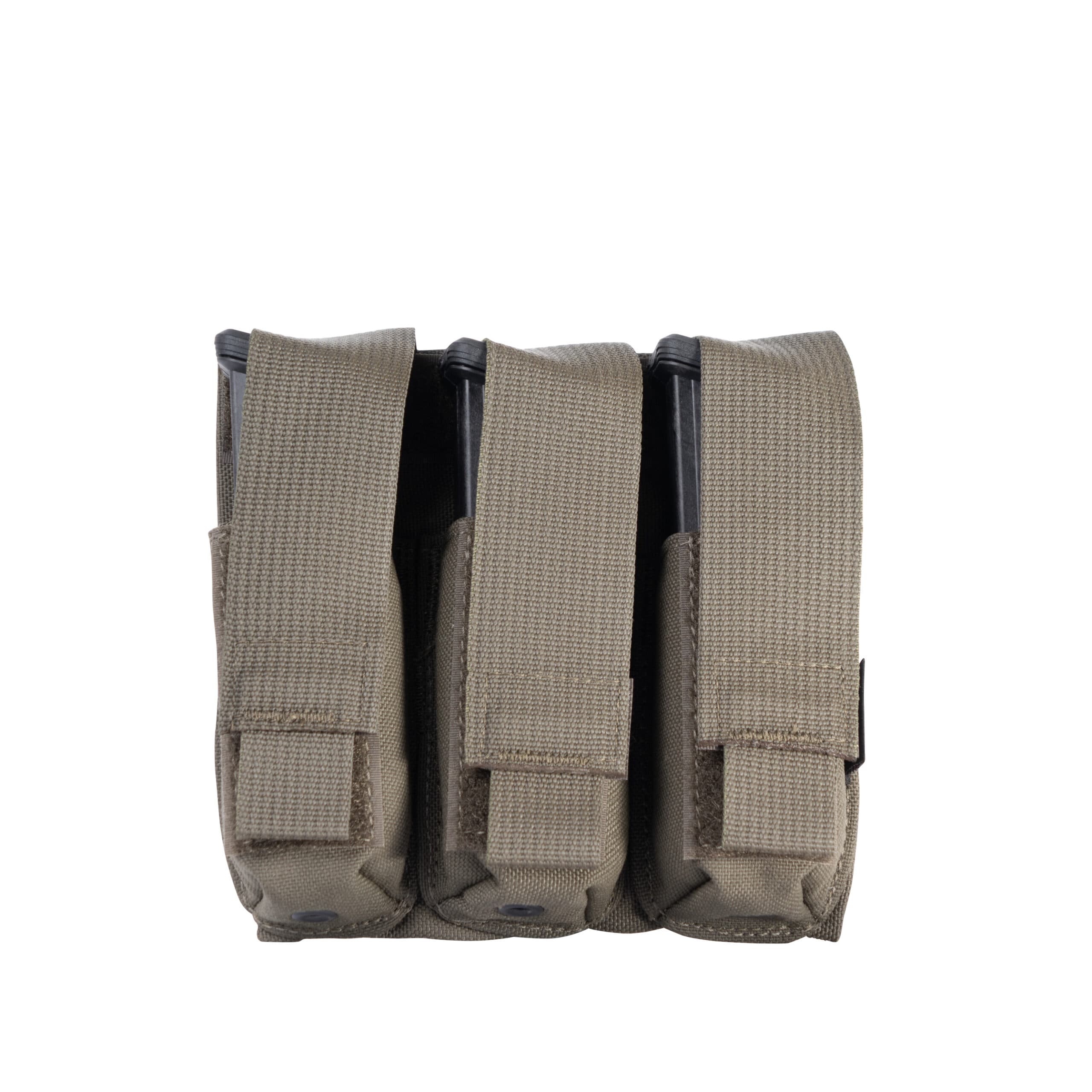 HighCom Scorpion Nylon Tactical Pouch, MOLLE/PALS webbing, Triple Pistol Mag Pouch, Wolf Grey